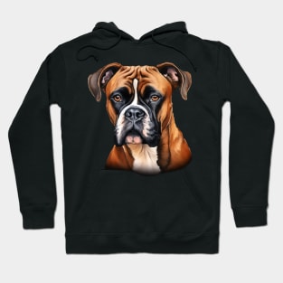 Boxer Dog Portrait Hoodie